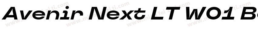 Avenir Next LT W01 Bold Italic字体转换